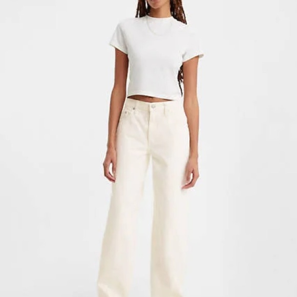 Levi’s Baggy Dad Cream Jeans Size 27